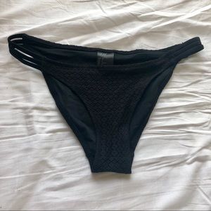 Black Crochet Strappy H&M Bikini Bottoms